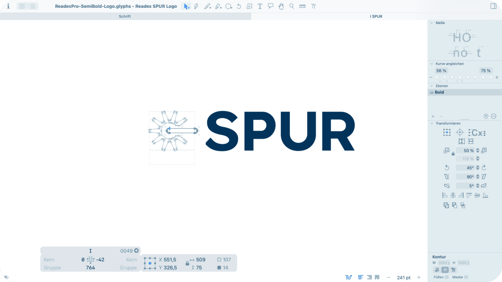 SPUR-Value-Partners-Wortmarke mit Icon auf hellem Grund